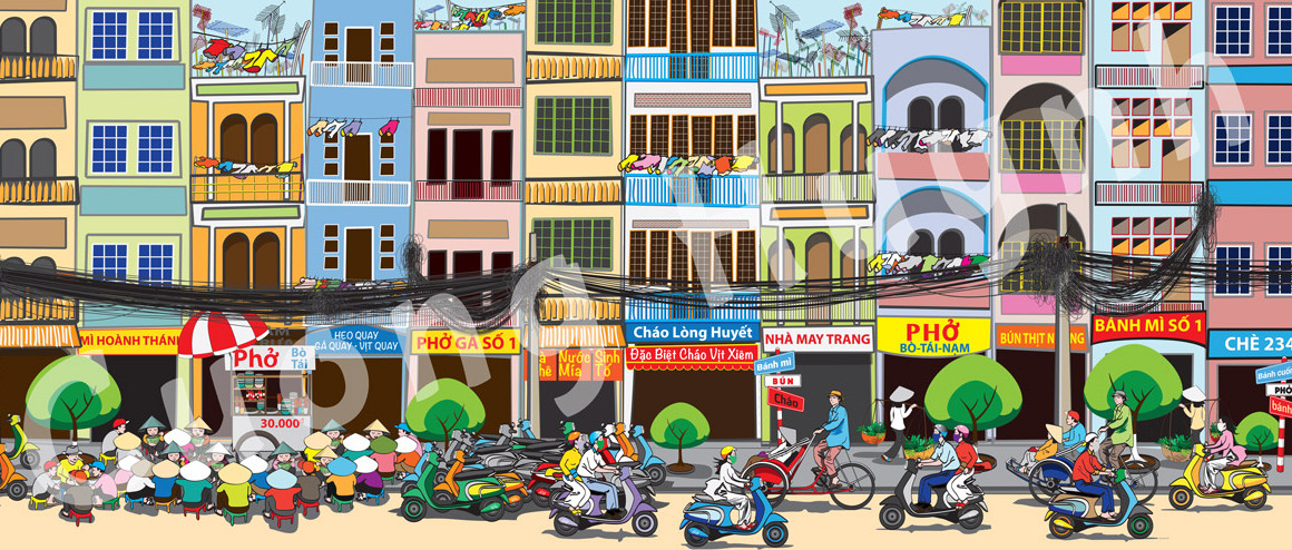 Saigon Street Food Scene #1 right