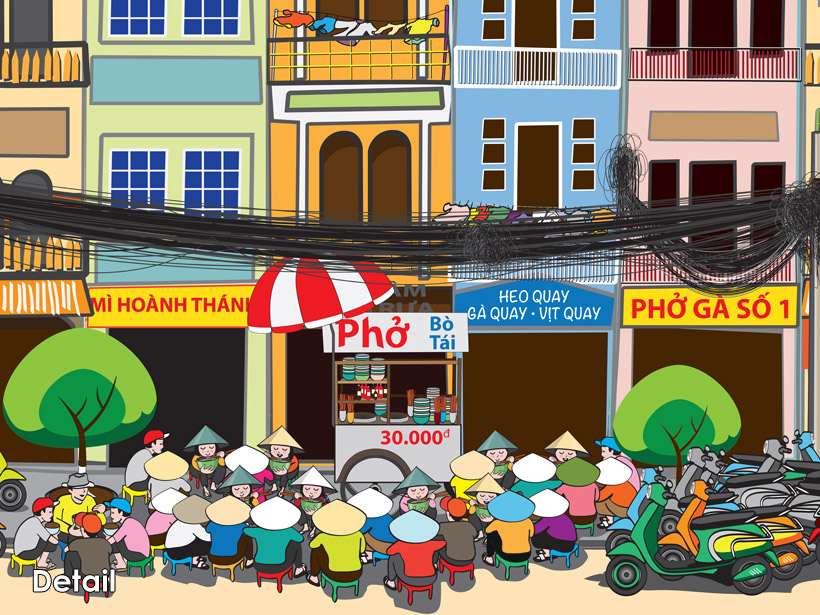 Saigon Street Food Scene #1 detail 1