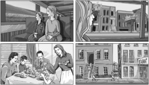Storyboard credit page background