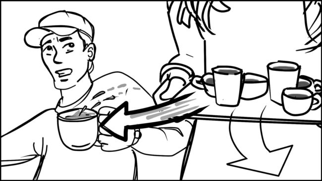 Ninja Coffee Bar 2 commercial storyboard portfolio-11B