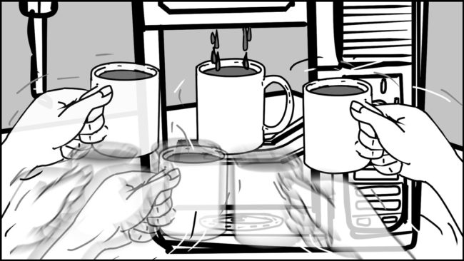Ninja Coffee Bar 2 commercial storyboard portfolio-9E