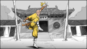 Shaolin kung fu monk-1