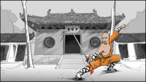Shaolin kung fu monk-13