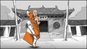 Shaolin kung fu monk-4