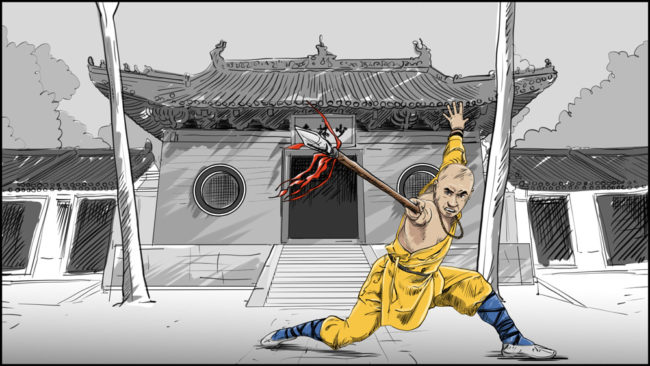 Shaolin kung fu monk-7