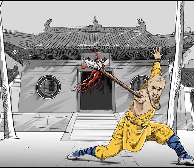 Shaolin kung fu monk-7