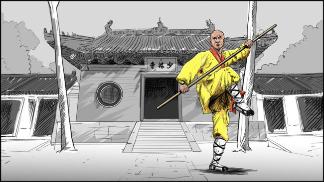 Shaolin kung fu monk-8