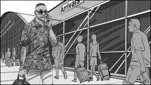 Don Omar music video storyboard portfolio-1
