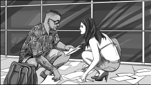 Don Omar music video storyboard portfolio-3