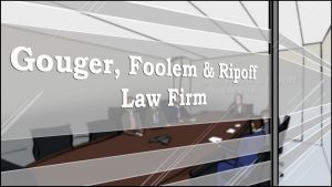Asbestos / "Never" - Gouger Foolem Ripoff Law Firm storyboard-1