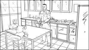 Don Omar music video border patrol storyboard portfolio-1