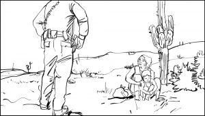 Don Omar music video border patrol storyboard portfolio-3