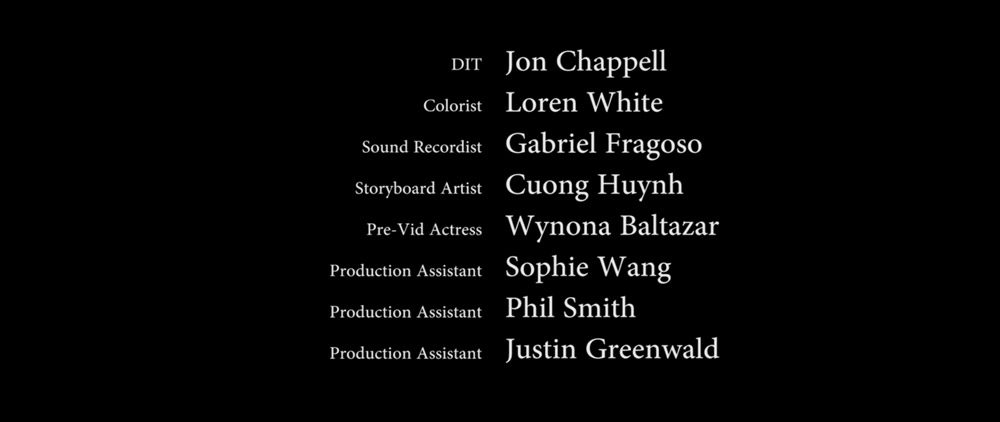 Storyboard credits-Cuong Huynh: The Girl In The Cellar (2019)