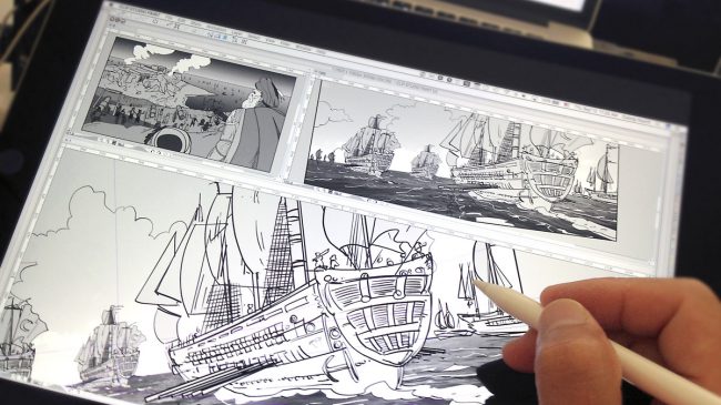 Drawing Malta 1565 storyboards