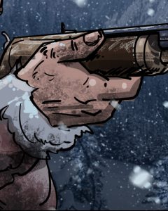 Lefty with Winchester rifle-detail2