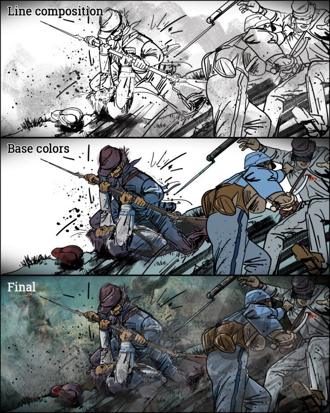 Lefty fighting in the Civll War scene-5