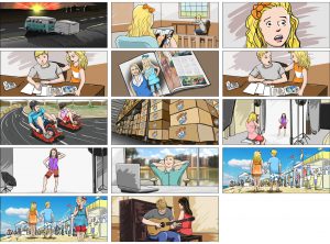Music video storyboard Our Share group3