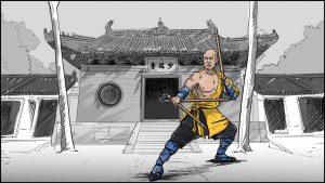 Shaolin kung fu monk-12