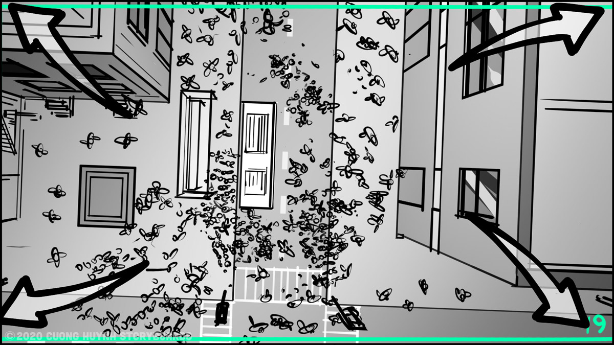 Storyboarding A Street Battle Scene - Episode 02 - Frame 19