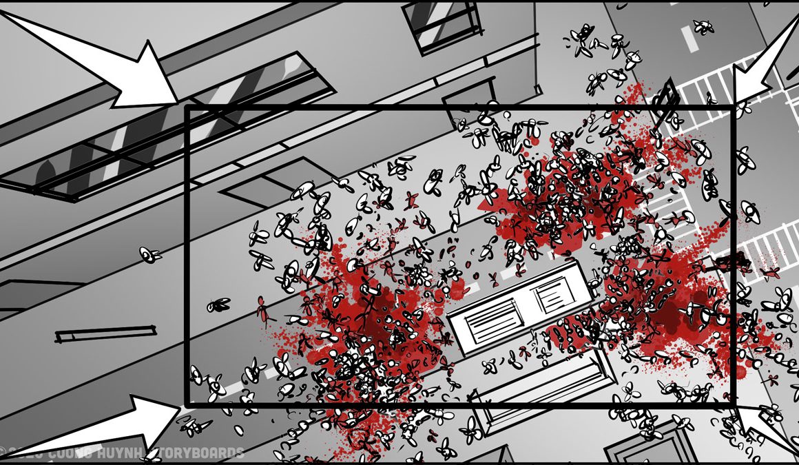 Storyboarding A Street Battle Scene - Episode 02 - Frame 23B