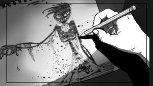 Animatic: Sam Creates Disturbing Drawing